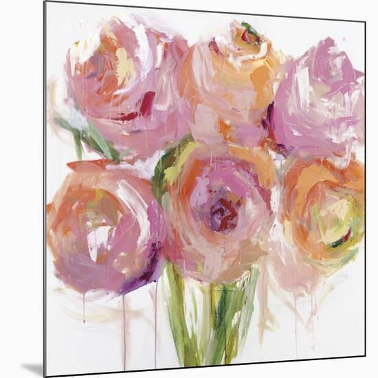 Pink Peonies-Emma Bell-Mounted Giclee Print