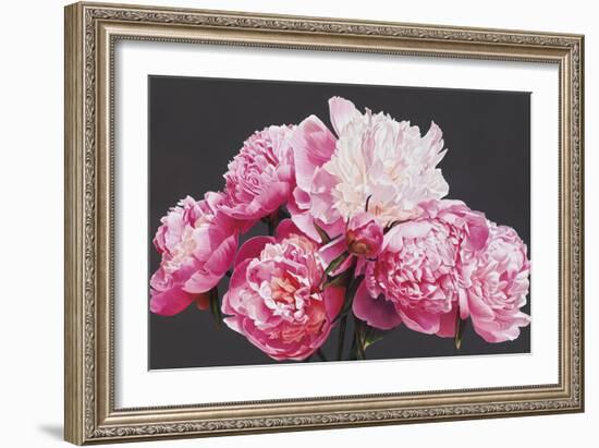 Pink Peonies-Sarah Caswell-Framed Giclee Print