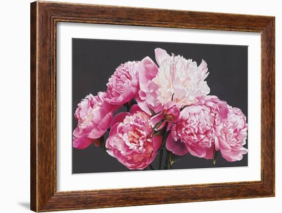 Pink Peonies-Sarah Caswell-Framed Giclee Print