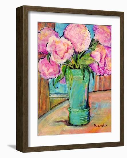 Pink Peonies-Blenda Tyvoll-Framed Art Print