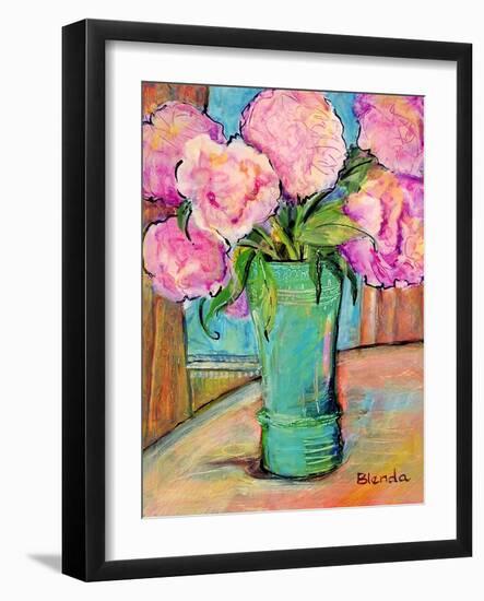 Pink Peonies-Blenda Tyvoll-Framed Art Print