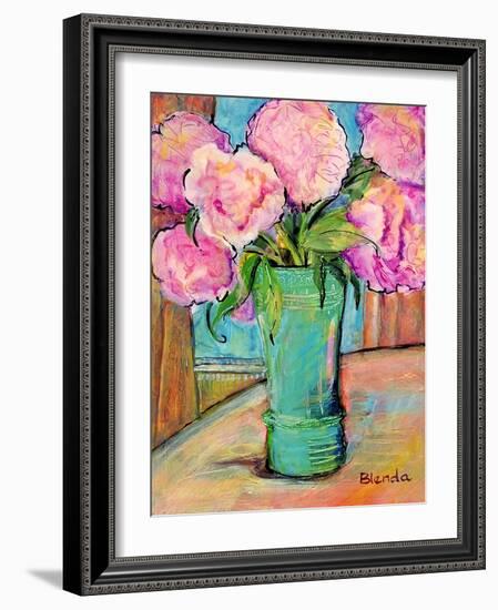 Pink Peonies-Blenda Tyvoll-Framed Art Print