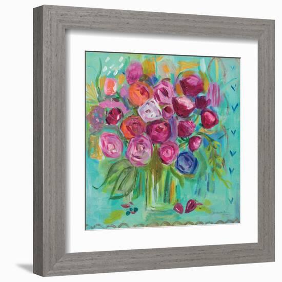 Pink Peonies-Farida Zaman-Framed Art Print