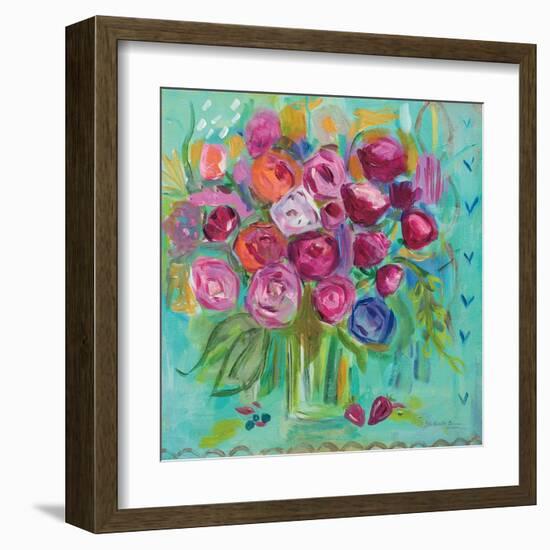 Pink Peonies-Farida Zaman-Framed Art Print