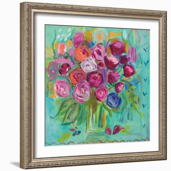 Pink Peonies-Farida Zaman-Framed Art Print