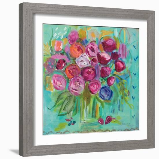 Pink Peonies-Farida Zaman-Framed Art Print