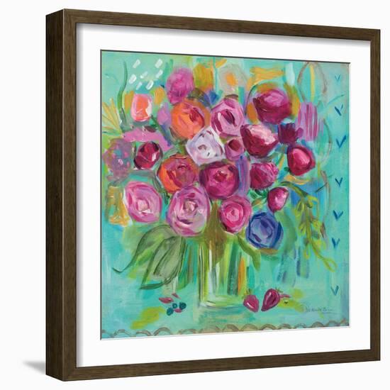 Pink Peonies-Farida Zaman-Framed Art Print