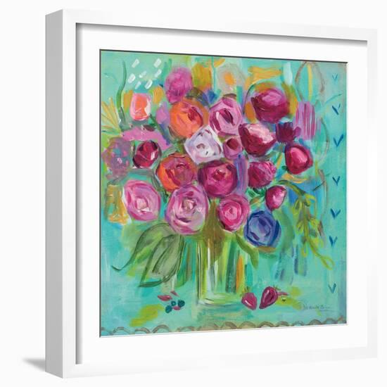 Pink Peonies-Farida Zaman-Framed Art Print