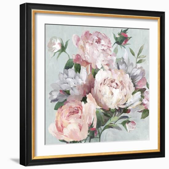 Pink Peony Garden-Asia Jensen-Framed Premium Giclee Print
