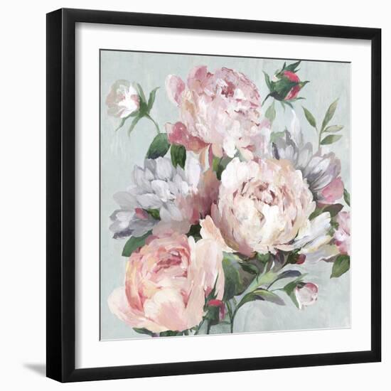 Pink Peony Garden-Asia Jensen-Framed Art Print