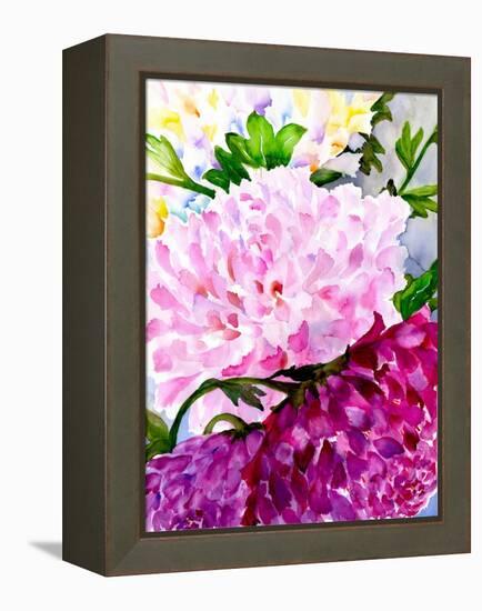 Pink Peony-Neela Pushparaj-Framed Premier Image Canvas