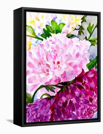 Pink Peony-Neela Pushparaj-Framed Premier Image Canvas