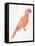 Pink Perched Parrot-Cat Coquillette-Framed Stretched Canvas