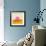 Pink Pig with Corkscrew Tail-null-Framed Giclee Print displayed on a wall