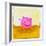 Pink Pig with Corkscrew Tail-null-Framed Giclee Print