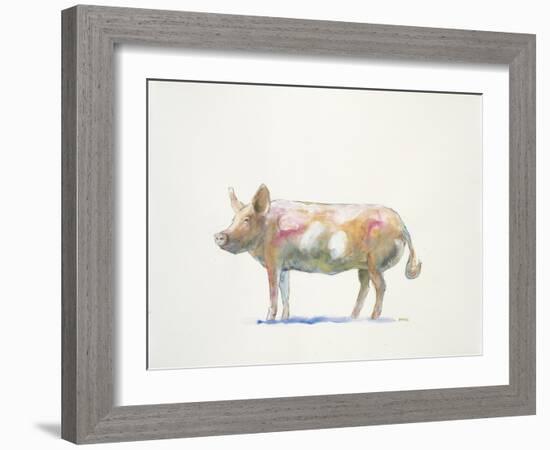 Pink Pig-Patti Mann-Framed Art Print