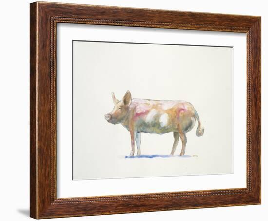 Pink Pig-Patti Mann-Framed Art Print