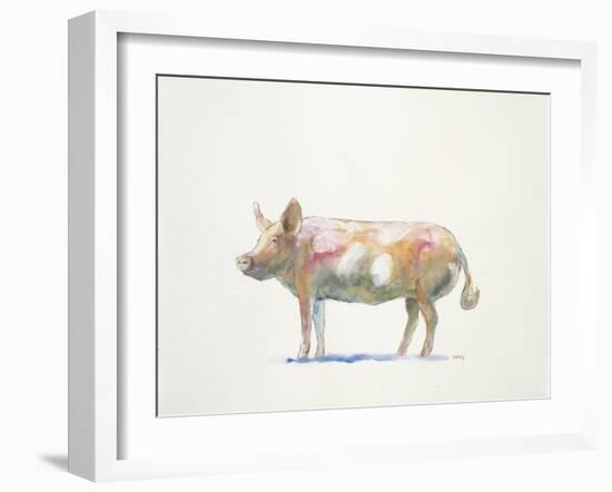 Pink Pig-Patti Mann-Framed Art Print