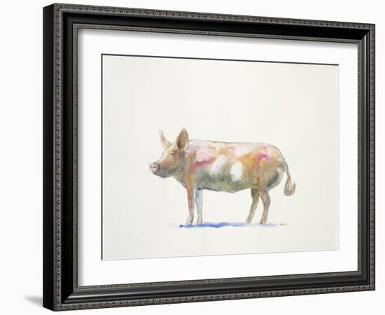 Pink Pig-Patti Mann-Framed Art Print