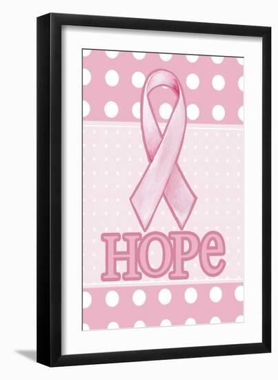 Pink Polka Dot Hope-Melinda Hipsher-Framed Giclee Print