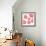 Pink Pop Flowers-Jan Weiss-Framed Art Print displayed on a wall