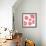 Pink Pop Flowers-Jan Weiss-Framed Art Print displayed on a wall