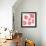 Pink Pop Flowers-Jan Weiss-Framed Art Print displayed on a wall