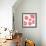 Pink Pop Flowers-Jan Weiss-Framed Art Print displayed on a wall