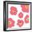 Pink Pop Flowers-Jan Weiss-Framed Art Print