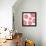 Pink Pop Flowers-Jan Weiss-Framed Stretched Canvas displayed on a wall