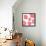 Pink Pop Flowers-Jan Weiss-Framed Stretched Canvas displayed on a wall
