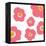 Pink Pop Flowers-Jan Weiss-Framed Stretched Canvas