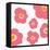 Pink Pop Flowers-Jan Weiss-Framed Stretched Canvas