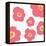 Pink Pop Flowers-Jan Weiss-Framed Stretched Canvas