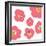 Pink Pop Flowers-Jan Weiss-Framed Premium Giclee Print