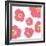 Pink Pop Flowers-Jan Weiss-Framed Premium Giclee Print