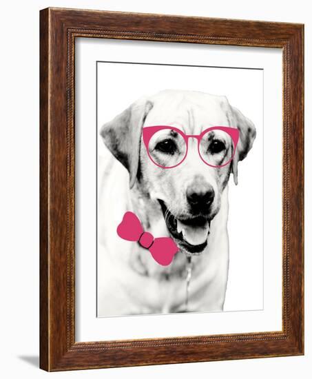 Pink Pop on Pup-Susan Bryant-Framed Art Print