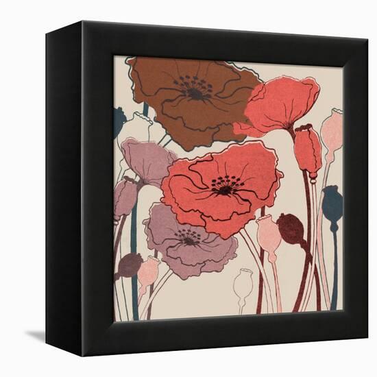 Pink Poppies-null-Framed Stretched Canvas