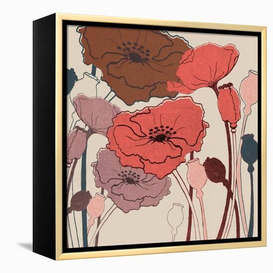 Pink Poppies-null-Framed Stretched Canvas