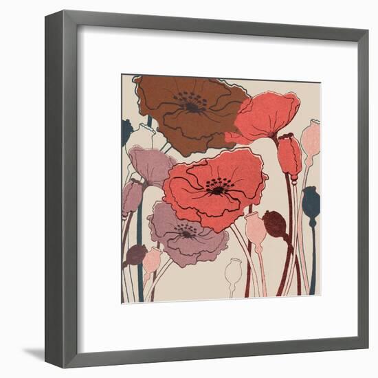 Pink Poppies-null-Framed Art Print