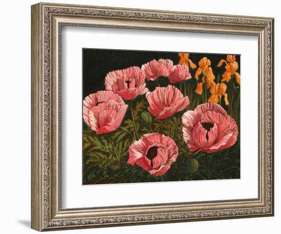 Pink Poppies-John Newcomb-Framed Premium Giclee Print