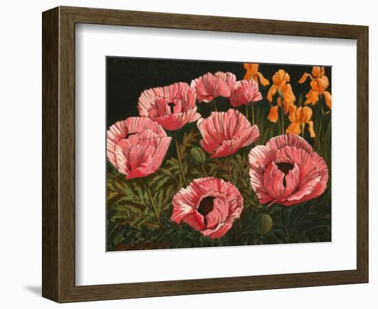 Pink Poppies-John Newcomb-Framed Premium Giclee Print