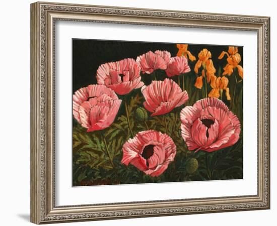 Pink Poppies-John Newcomb-Framed Giclee Print