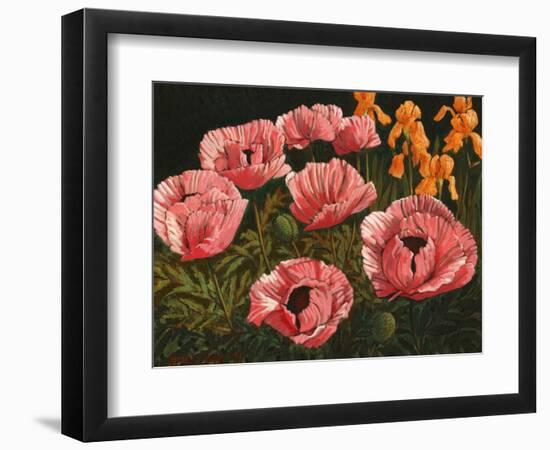 Pink Poppies-John Newcomb-Framed Giclee Print