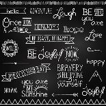 Hand Drawn Chalkboard Style Words, Quotes And Decoration-Pink Pueblo-Art Print