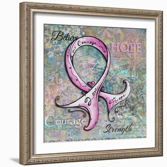 Pink Ribbon Hope-Megan Aroon Duncanson-Framed Giclee Print