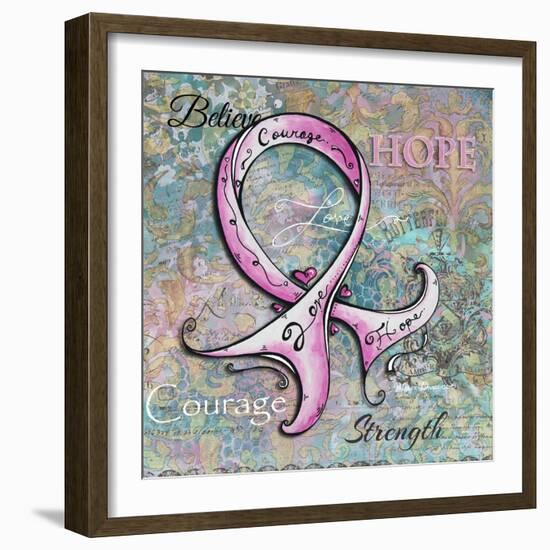 Pink Ribbon Hope-Megan Aroon Duncanson-Framed Giclee Print