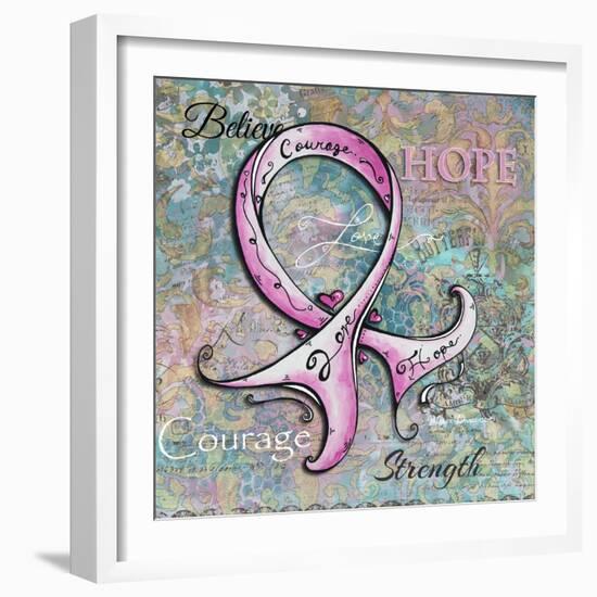 Pink Ribbon Hope-Megan Aroon Duncanson-Framed Giclee Print