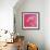 Pink Rose Abstract No 206-Shams Rasheed-Framed Giclee Print displayed on a wall