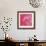 Pink Rose Abstract No 206-Shams Rasheed-Framed Giclee Print displayed on a wall